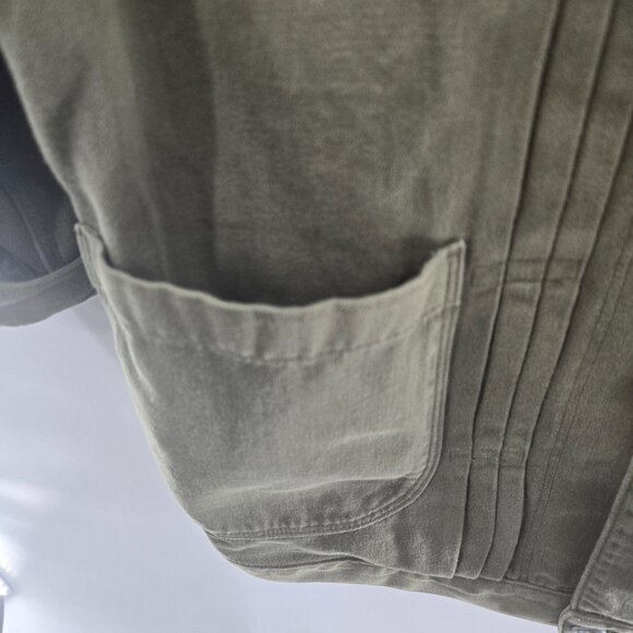 Levi's Made and Crafted Olive Green 100% Cotton Made in Turkey Utility Jacket 1 - Picture 7 of 14